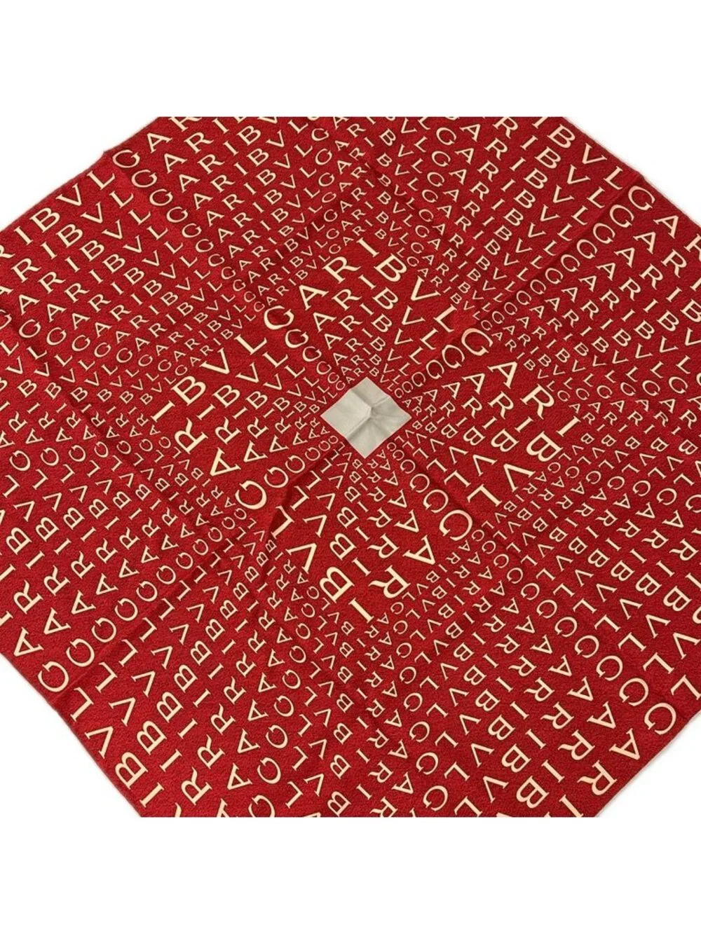 Bvlgari Scarf Red Beige